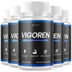 Vigoren Advanced Male Pills Premium Vigor Formula Supplement (5 Pack - 300 Capsules)
