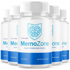 (5 Pack) MemoZone Pill Natural Brain Supplement Memo Zone 300 Capsules
