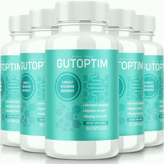 (5 Pack) Gutoptim Supplement Advanced Gut Health Pills 300 Capsules - ARMOLEY