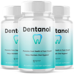 (3 Pack) Dentanol Oral Probiotic Support for Healthy Teeth & Gums 180 Capsules