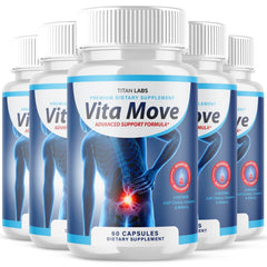 (5 Pack) Vita Move Advanced Joints Support Formula Supplement VitaMove 300 Capsules