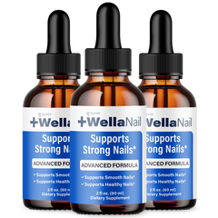 WellaNail Drops Advanced Nails Support Liquid Formula Wella Nail 90 Servings (3 Pack)