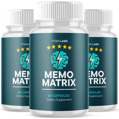 (3 Pack) Memo Matrix Natural Brain Supplement MemoMatrix 180 Capsules