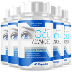 (5 Pack) Ocu Advanced Support Supplement for Healthy Eye & Vision 300 Capsules