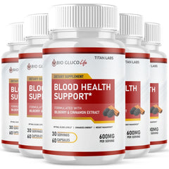(5 Pack) Bio Gluco Life Advanced Blood Support Supplement BioGlucoLife 300 Capsules