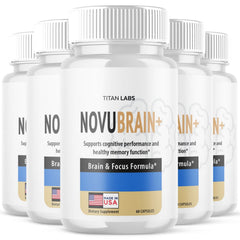 (5 Pack) NovuBrain+ For Brain Health & Cognitive Support Novu Brain+ 300 Capsules