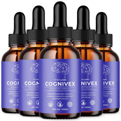 (5 Pack) Cognivex Brain Health Support Drops Cogni Vex 150 Servings