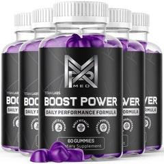 (5 Pack) Boost Power Gums Advanced Male Support Supplement BoostPower 300 Gummies