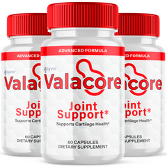 Valacore Joint Support Natural Freedom to Move Vitamin Max Formula 180 Capsules (3 Pack)