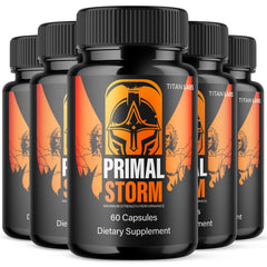 (5 Pack) Primal Storm Advanced Male Support Supplement PrimalStorm 300 Capsules