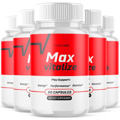 (5 Pack) Max Vitalize Advanced Male Support Supplement MaxVitalize 300 Capsules