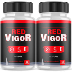 (2 Pack) Red Vigor Pills Advanced Male Support Supplement RedVigor 120 Capsules