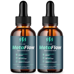 (2 Pack) MetaFlow Drops Advanced Blood Support Supplement Meta Flow 60 Servings