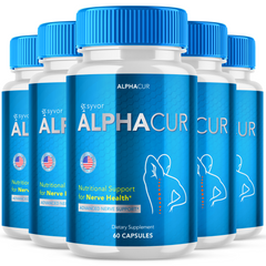 Alphacur Advanced Nerve Supplement Pills Support Formula (5 Pack-300 Capsules)