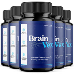 (5 Pack) BrainVex All Natural Brain Supplement Brain Vex 300 Capsules