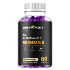 (1 Pack) Elite Pro Force Gummys Male Support Supplement EliteProForce 60 Gummies