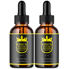 (2 Pack) King's Sugar Defender Blood Support Drops Vitamin Supplement 60 Servs