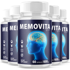 (5 Pack) Memovita All Natural Formula Memo Vita Supplement 300 Capsule