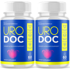 (2 Pack) Uro Doc Male Support Supplement Advanced Max Formula UroDoc 120 Capsule
