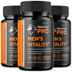 (3 Pack) AlphaFuel Pro Male Support Formula Supplement Alpha Fuel Pro 180 Capsules