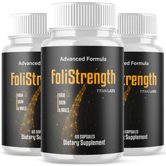 (3 Pack) FoliStrength Pills Advanced Healthy Hair Support Foli Strength 180 Capsules