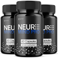 (3 Pack) Neuro Mind Pro Natural Brain Formula Supplement 180 Capsules