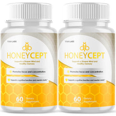 (2 Pack) Honeycept All Natural Brain Supplement Honey Cept 120 Capsule