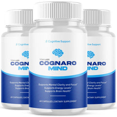 (3 Pack) Cognaro Mind Natural Brain Supplement CognaroMind 180 Capsule