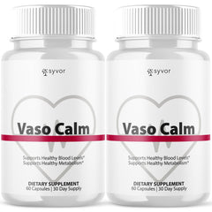 (2 Pack) Vaso Calm Pills Advanced Blood Health Max Support VasoCalm 120 Capsules