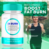 Image of 24 Burn Advanced Burner Formula Natural Energy and Fitness Support 120 Capsules (2 Pack)