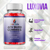 Image of (3 Pack) LuxOvia Burn ACV Gummys 1000MG Advanced LuxOviaBurn Vitamin 180 Gummies