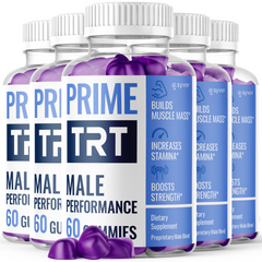 Prime TRT Male Gummys Advanced Formula PrimeTRT Max Vitamin Supplement (5 Pack - 300 Gummies)