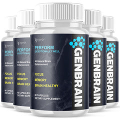 (5 Pack) Genbrain All Natural Brain Supplement Gen Brain 300 Capsules