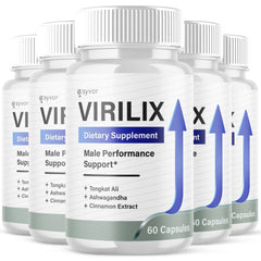 (5 Pack) Virilix Male Support Supplement Advanced Formula Viri Lix 300 Capsules