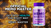 Image of Memo Master All Natural Formula Brain Supplement 60 Capsules