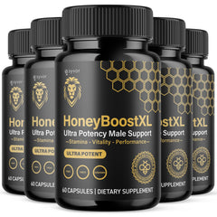 (5 Pack) Honey Boost XL Advanced Male Support Pill HoneyBoostXL Vitamin 300 Capsules