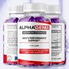 Image of (3 Pack) AlphaGenix Male Gums Advanced Support Supplement Alpha Genix 180 Gummies