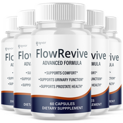 (5 Pack) Flow Revive Advanced Male Pills FlowRevive Formula Supplement 300 Capsule