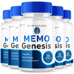 (5 Pack) Memo Genesis Supplement Pills 300 Capsules