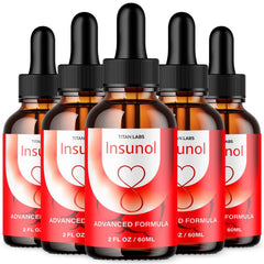 (5 Pack) Insunol Blood Support Drops Advanced Vitamin Supplement 150 Servings