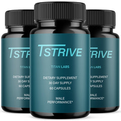 (3 Pack) Tstrive Advanced Male Support Performance Supplement 180 Capsules