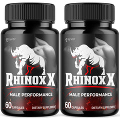 (2 Pack) Rhinox X Advanced Male Support Pills RhinoxX Supplement 120 Capsules