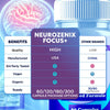 Image of (3 Pack) Neurozenix Focus Plus Natural Brain Supplement 180 Capsules