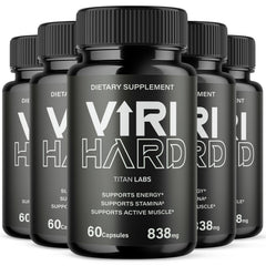 (5 Pack) Viri Hard Advanced Male Health Support Supplement ViriHard 300 Capsules