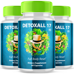 Detoxall 17 Pills, Detoxall 17 Brain Boosting (3 Pack - 180 Capsules)