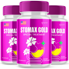Stomax Gold Probiotic Gut Health Formula Enhance Digestive Function (3 Pack - 180 Capsules)