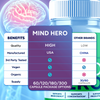 Image of (5 Pack) Mind Hero Nootropic All Natural Formula Brain Supplement 300 Capsules