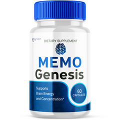 (1 Pack) Memo Genesis Nootropic All Natural Formula Brain Supplement 60 Capsules