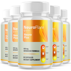 Neuro Flare All Natural Brain Support Formula 300 Capsules (5 Pack)