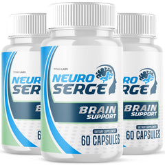 (3 Pack) Neuro Serge Natural Brain Supplement NeuroSerge 180 Capsules